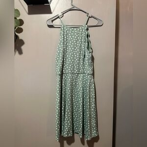 BCX dress mint green with white Polka dots size medium